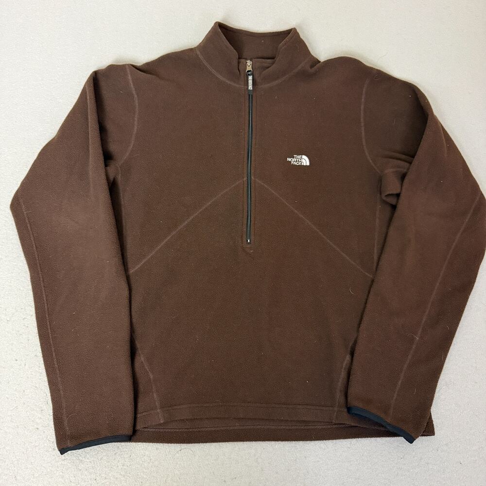 The North Face Flight Series Polartec Fleece Pullover Mens L Brown 1/4 Zip